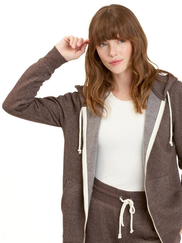 Triblend Zip Hoodie Womens Outerwear Sweatshirt Threads 4 Thought 