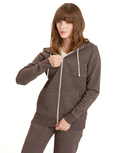 Triblend Zip Hoodie Womens Outerwear Sweatshirt Threads 4 Thought 