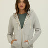 Core Triblend Fleece Classic Zip Hoodie Womens Outerwear Sweatshirt Threads 4 Thought 