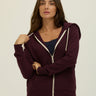 Core Triblend Fleece Classic Zip Hoodie Womens Outerwear Sweatshirt Threads 4 Thought 