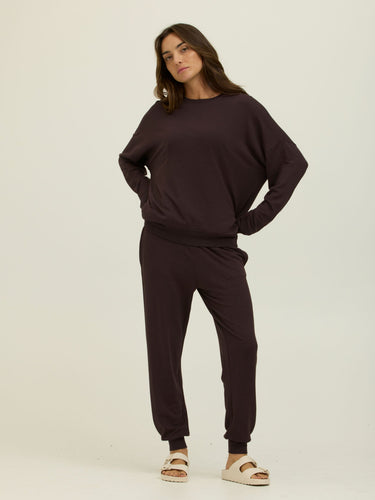 Connie 27" Feather Fleece Jogger Womens Bottoms Sweatpants Threads 4 Thought 