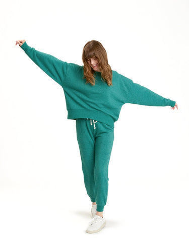 Naia Triblend Fleece Drop Shoulder Pullover Womens Outerwear Sweatshirt Threads 4 Thought 