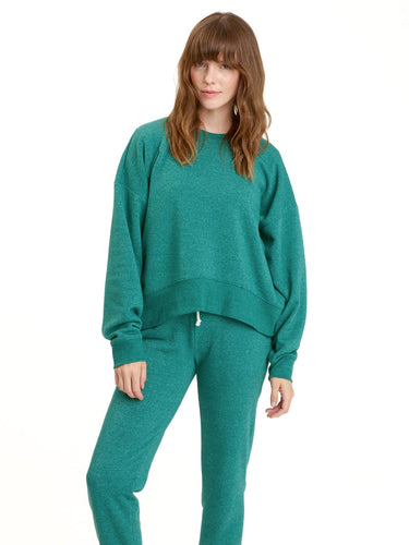 Naia Triblend Fleece Drop Shoulder Pullover Womens Outerwear Sweatshirt Threads 4 Thought 