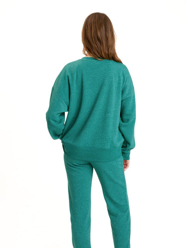 Naia Triblend Fleece Drop Shoulder Pullover Womens Outerwear Sweatshirt Threads 4 Thought 