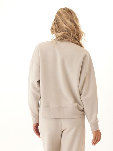 Naia Triblend Fleece Drop Shoulder Pullover Womens Outerwear Sweatshirt Threads 4 Thought 