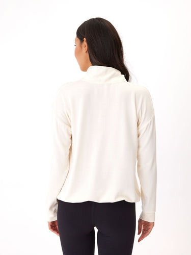 Nyla Feather Fleece Half Zip Pullover Womens Outerwear Sweatshirt Threads 4 Thought 
