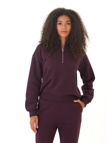 Constance Triblend Fleece Half Zip Pullover Threads 4 Thought 