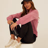 Constance Triblend Fleece Half Zip Pullover Womens Outerwear Sweatshirt Threads 4 Thought 