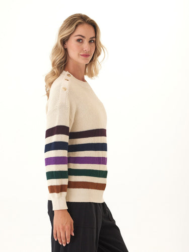 Simone Button Detail Sweater Womens Outerwear Sweater Threads 4 Thought 