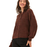 Tanisha Boucle Henley Hoodie Womens Outerwear Sweater Threads 4 Thought 