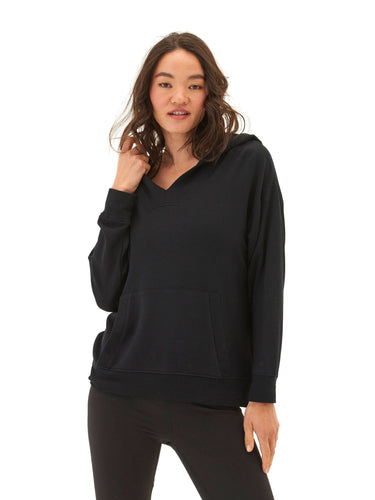 Raya Feather Fleece Pullover Hoodie Womens Outerwear Sweatshirt Threads 4 Thought 