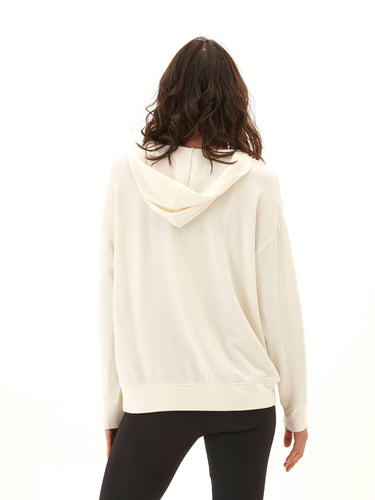 Raya Feather Fleece Pullover Hoodie Womens Outerwear Sweatshirt Threads 4 Thought 
