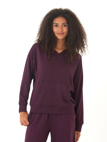 Raya Feather Fleece Pullover Hoodie Threads 4 Thought 