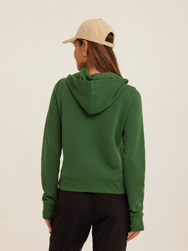 Tyra Triblend Fleece Quarter Zip Hoodie Womens Outerwear Sweatshirt Threads 4 Thought 