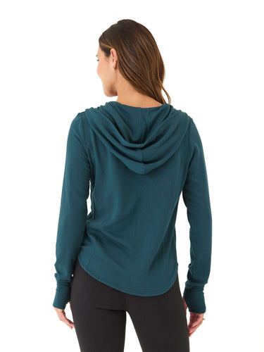 Ophelia Feather Fleece Zip Hoodie Womens Outerwear Sweatshirt Threads 4 Thought 