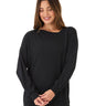 Merida Feather Fleece Asymmetrical Tunic Womens Tops Long Tee Threads 4 Thought 