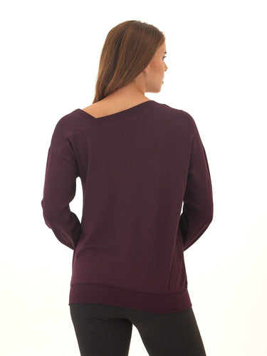 Merida Feather Fleece Asymmetrical Tunic Womens Tops Long Shirt Threads 4 Thought 