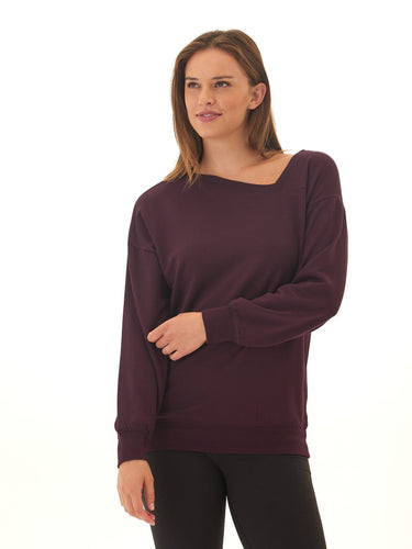 Merida Feather Fleece Asymmetrical Tunic Womens Tops Long Shirt Threads 4 Thought 