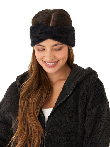 Fuzzy Knit Headband Accessories Hat Threads 4 Thought 