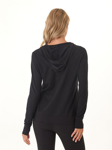 Gretchen Quarter Zip Luxe Jersey Hoodie Threads 4 Thought 