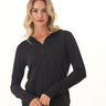 Gretchen Quarter Zip Luxe Jersey Hoodie Threads 4 Thought 