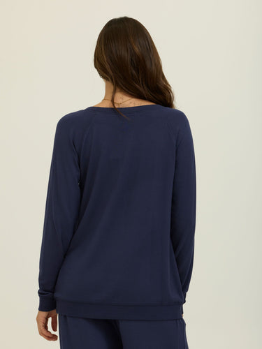 Priscilla Feather Fleece Raglan Sweatshirt Womens Outerwear Sweatshirt Threads 4 Thought 