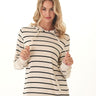 Romi Feather Fleece Rib Mix Hoodie Womens Tops Long Shirt Threads 4 Thought 