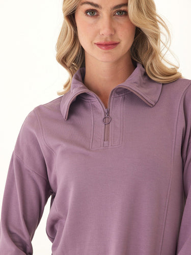 Jenna Feather Fleece Quarter Zip Pullover Threads 4 Thought 