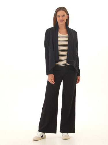 Pamela Rivet Detail Stretch Twill Wide Leg Pant Womens Bottoms Pants Threads 4 Thought 