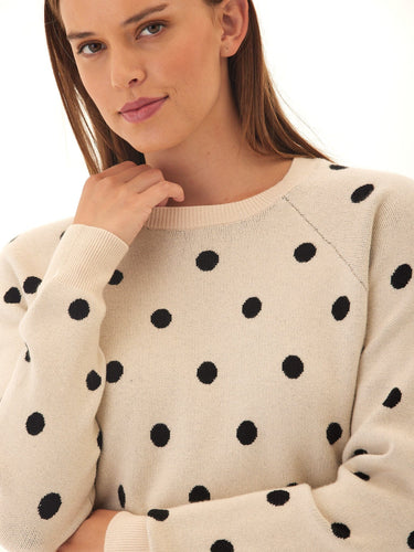 Deandra Polka Dot Cozy Sweater Threads 4 Thought 