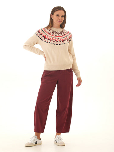Deandra Fair Isle Cozy Sweater Womens Outerwear Sweater Threads 4 Thought 