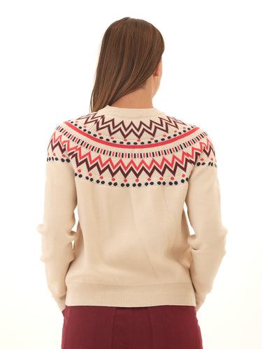 Deandra Fair Isle Cozy Sweater Womens Outerwear Sweater Threads 4 Thought 