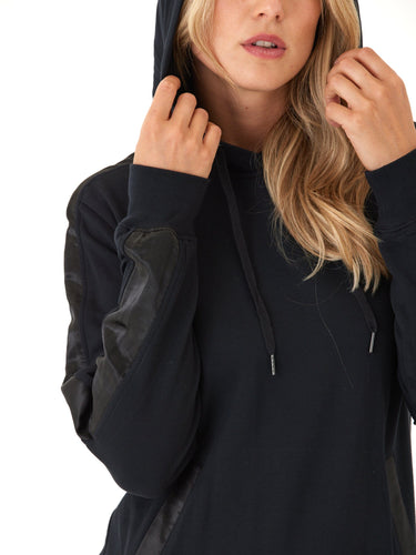Romi Feather Fleece Trim Detail Hoodie Threads 4 Thought 