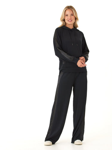 Diane Feather Fleece Satin Trim Detail Pant Threads 4 Thought 