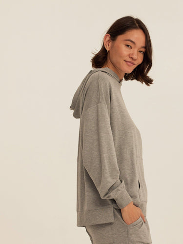 Sylvie Modal Terry Oversized Pullover Hoodie Womens Outerwear Sweatshirt Threads 4 Thought 