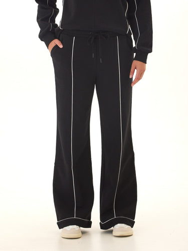 Milly Slub Terry Piping Detail Boot Cut Pant Womens Bottoms Sweatpants Threads 4 Thought 