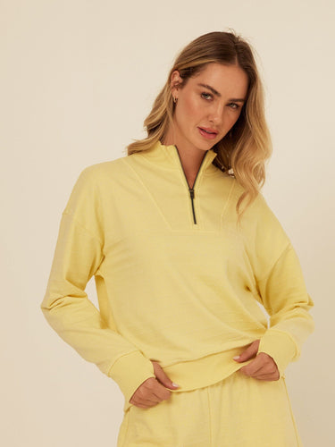 Kindra Dot Embroidered Terry Pullover Womens Outerwear Sweatshirt Threads 4 Thought 