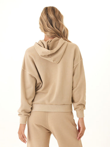 Tanya Mineral Wash Cotton Terry Pullover Hoodie Womens Outerwear Sweatshirt Threads 4 Thought 
