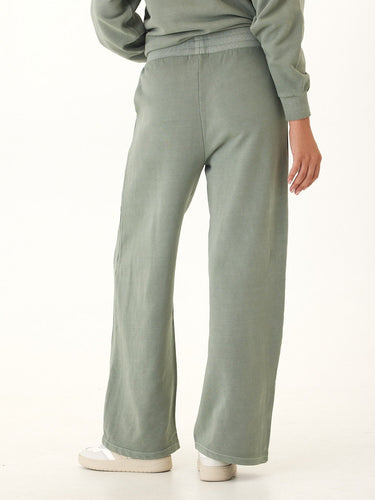 Esmeralda Mineral Wash Cotton Terry Wide Leg Pant Womens Bottoms Sweatpants Threads 4 Thought 