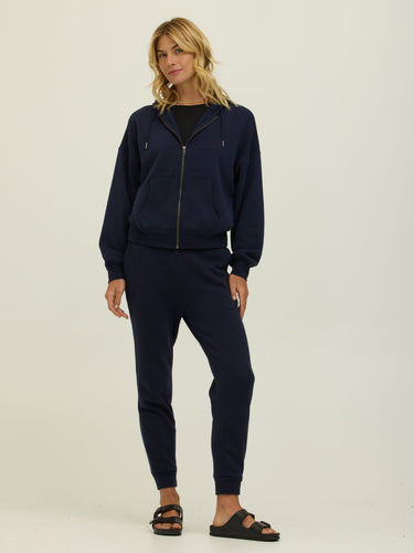 Corissa Triblend Fleece Zip Hoodie Womens Outerwear Sweatshirt Threads 4 Thought 