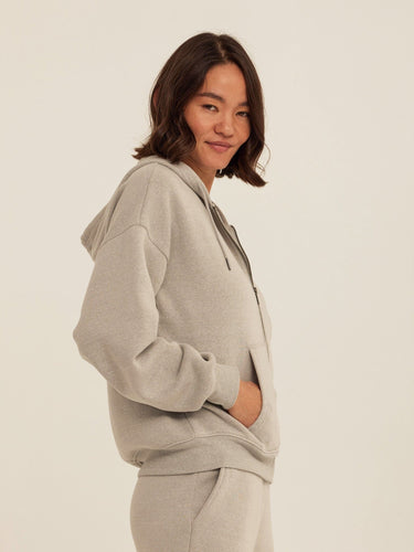 Corissa Triblend Fleece Zip Hoodie Womens Outerwear Sweatshirt Threads 4 Thought 
