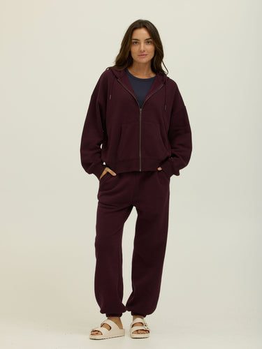 Corissa Triblend Fleece Zip Hoodie Womens Outerwear Sweatshirt Threads 4 Thought 
