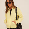 Delacey Triblend Fleece Zip Jacket Womens Outerwear Sweatshirt Threads 4 Thought 
