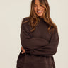 Karlie Triblend Fleece Mock Neck Pullover Womens Outerwear Sweatshirt Threads 4 Thought 