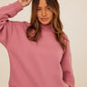 Karlie Triblend Fleece Mock Neck Pullover Womens Outerwear Sweatshirt Threads 4 Thought 