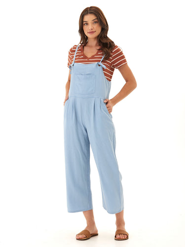 Alexis Stretch Chambray Jumpsuit Womens Rompers Threads 4 Thought 