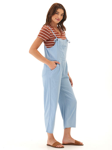 Alexis Stretch Chambray Jumpsuit Womens Rompers Threads 4 Thought 