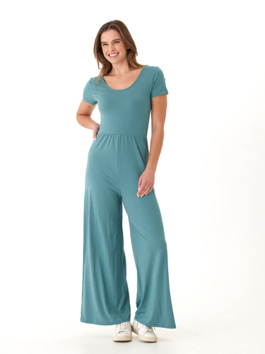 Cori Luxe Jersey Short Sleeve Jumpsuit Womens Rompers Threads 4 Thought 
