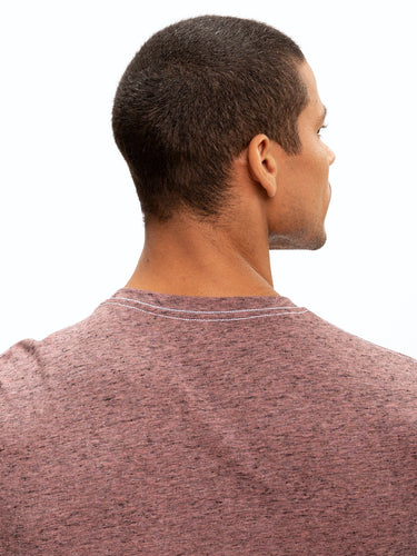 Black Fleck Triblend Long Sleeve Crew Mens Tops Tshirt Long Threads 4 Thought 