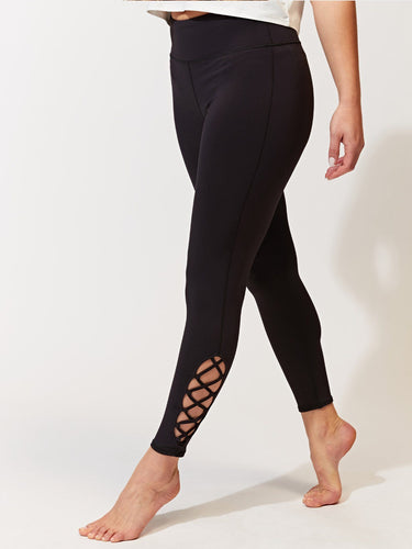 Lace Up Hi-Waist 7/8 Legging Womens Bottoms Leggings Threads 4 Thought